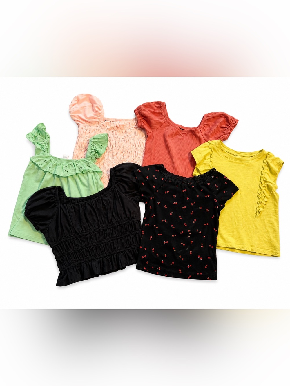 Girls Mixed Tops- size 8- assortment of 6
